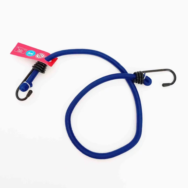 1 PC  8mm ELASTIC STRAP “BUNGEE 60” 60cm  with SAFETY METAL HOOK    – TUV